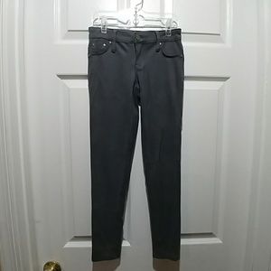 Tractr Faux Suede Jeggings Gray